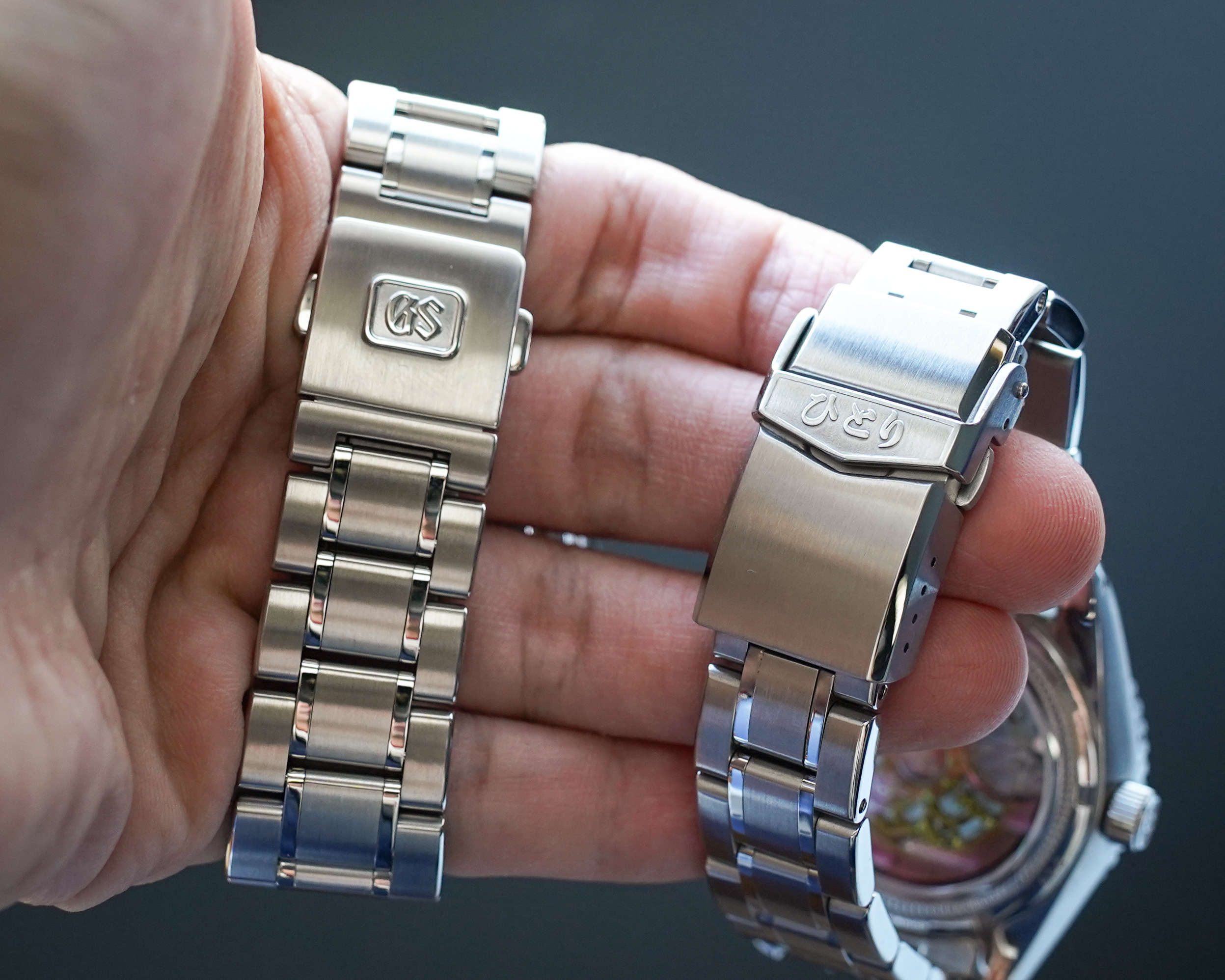 Similar designs, yeat different clasp and finishing techniques.