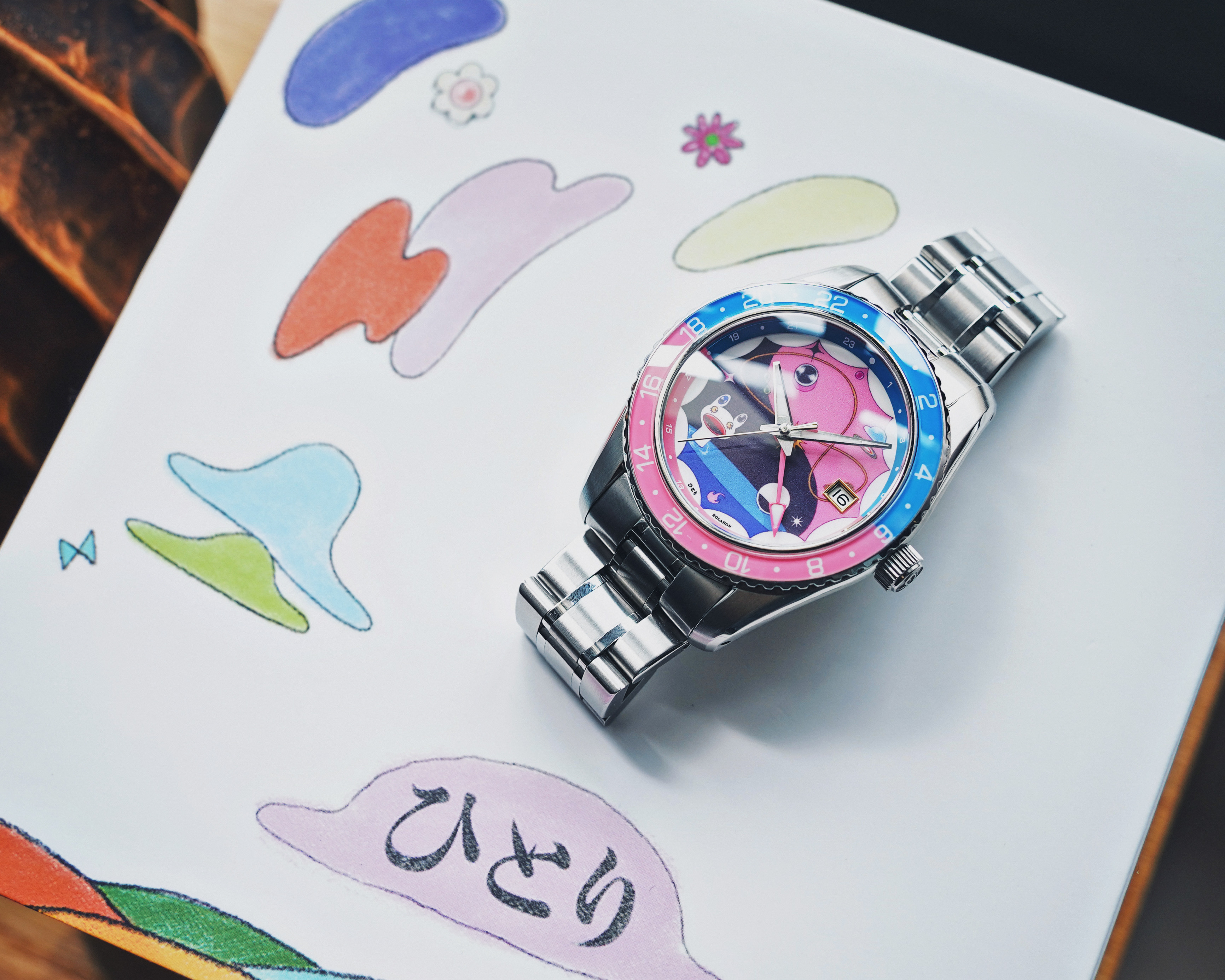 The Kolahon's Pale Planet edition with the incredible enamal dial works